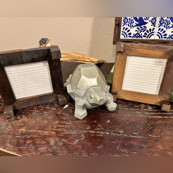 VINTAGE WOOD & TILE TRIVET SET-MADE in MEXICO - Picture 10 of 16